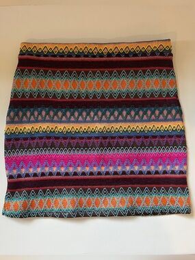 Multicolor Patterned Women’s Knit Skirt